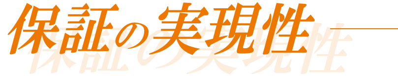 保証の実現性